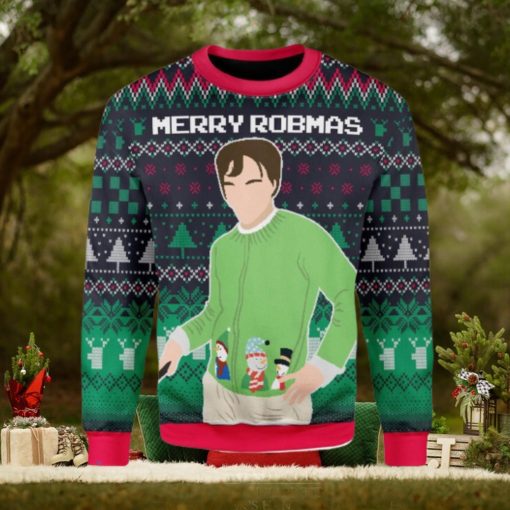 Merry Robmas Robert Pattinson Green Ugly Christmas Sweater Xmas Gift Men And Women Christmas Sweater