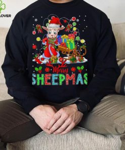 Merry Sheepmas Funny Santa Sheep With Xmas Presents Farmer Shirt