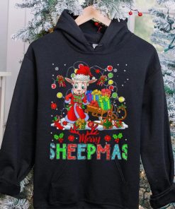 Merry Sheepmas Funny Santa Sheep With Xmas Presents Farmer Shirt