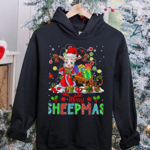 Merry Sheepmas Funny Santa Sheep With Xmas Presents Farmer Shirt