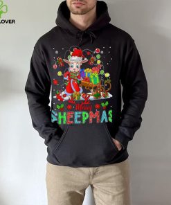 Merry Sheepmas Funny Santa Sheep With Xmas Presents Farmer Shirt