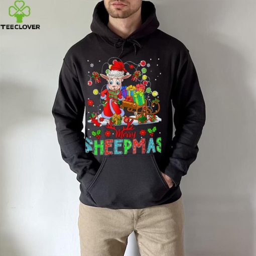 Merry Sheepmas Funny Santa Sheep With Xmas Presents Farmer Shirt