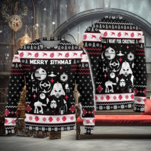 Merry Sithmas Darth Vader Ugly Christmas Sweater