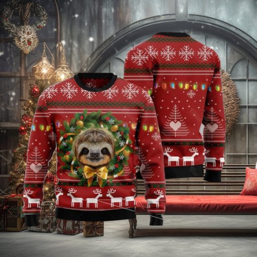 Merry Slothmas Ugly Christmas Sweater