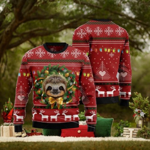 Merry Slothmas Ugly Christmas Sweater