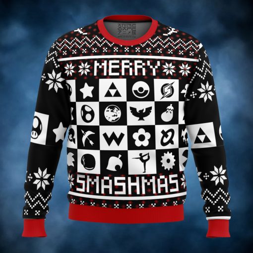 Merry Smashmas Super Smash Bros Ugly Christmas Sweater