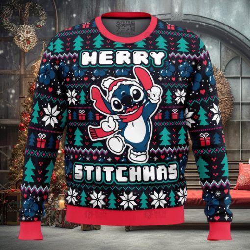Merry Stitchmas Funny Stitch Christmas Sweater