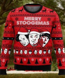 Merry Stoogemas 3 Stooges Ugly Christmas Sweater