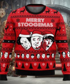 Merry Stoogemas 3 Stooges Ugly Christmas Sweater