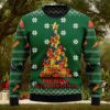 For Fans Vegas Golden Knights Xmax Gift Snow Reindeer Pattern Ugly Christmas Sweater