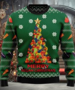 Merry Vegan Ugly Sweater For Christmas
