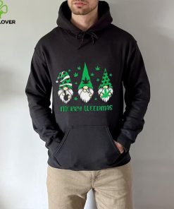 Merry Weedmas Gnomes Stoner Christmas Cannabis Marijuana Shirt