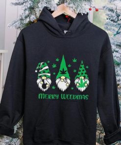 Merry Weedmas Gnomes Stoner Christmas Cannabis Marijuana Shirt