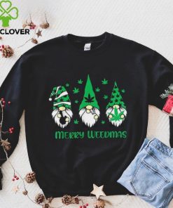 Merry Weedmas Gnomes Stoner Christmas Cannabis Marijuana Shirt