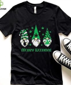 Merry Weedmas Gnomes Stoner Christmas Cannabis Marijuana Shirt