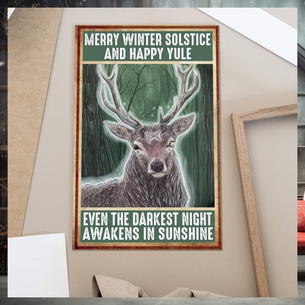 Merry Winter Solstice Poster Merry Winter Solstice Poster