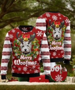 Merry Woofmas West HighLand White Terrier Knitted 3D Sweater For Christmas