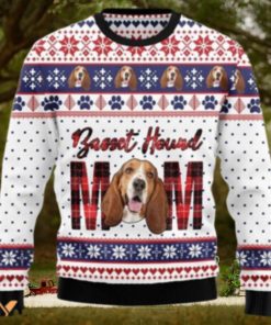 Merry Xmas Basset Hound Mom Awesome Gift For Christmas Ugly Christmas Sweater