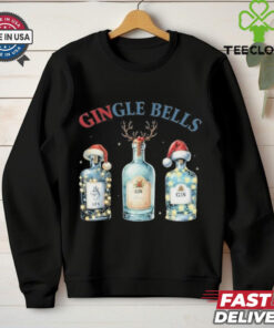 Merry Xmas Gingle Bells Gin Gin Bells Christmas Shirt