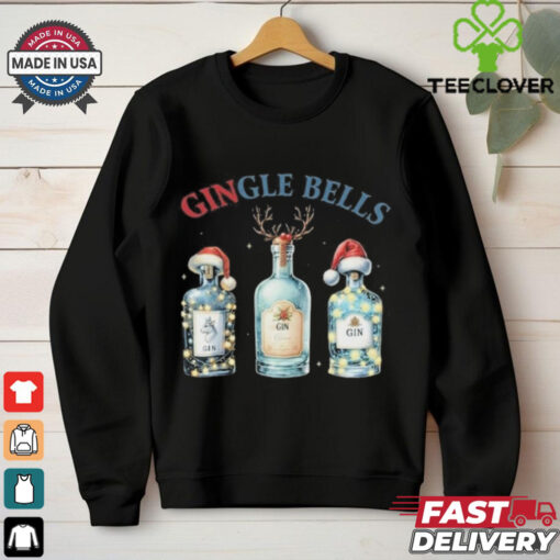 Merry Xmas Gingle Bells Gin Gin Bells Christmas Shirt