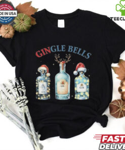 Merry Xmas Gingle Bells Gin Gin Bells Christmas Shirt