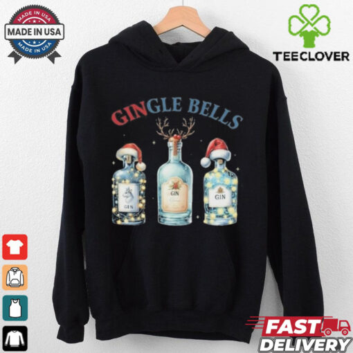 Merry Xmas Gingle Bells Gin Gin Bells Christmas Shirt