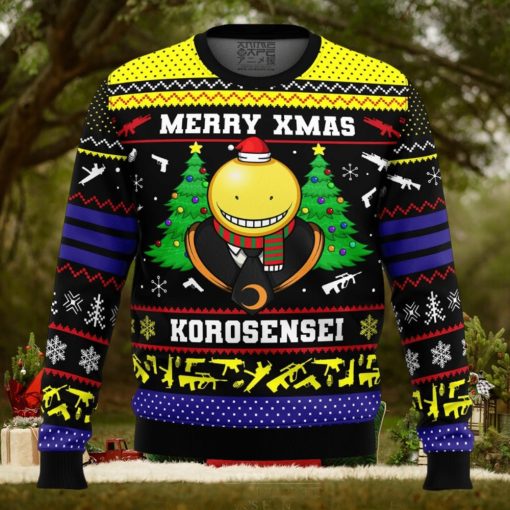 Merry Xmas Korosensei Assassination Classroom Ugly Christmas Sweater