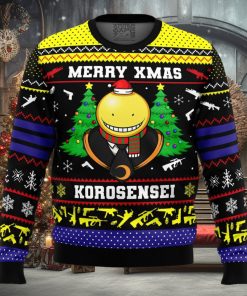Merry Xmas Korosensei Assassination Classroom Ugly Christmas Sweater