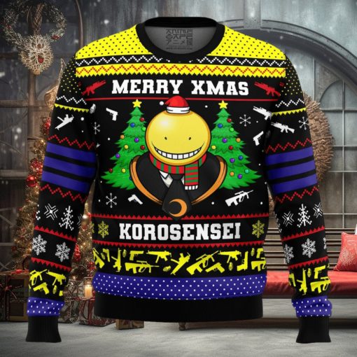 Merry Xmas Korosensei Assassination Classroom Ugly Christmas Sweater