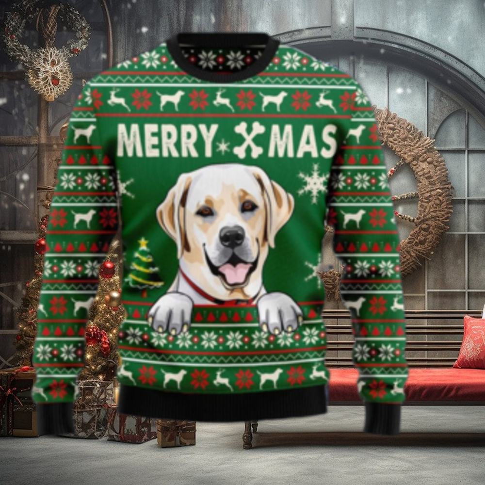 Chocolate lab christmas on sale sweater