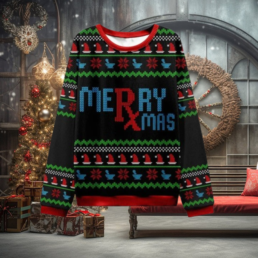 Merry Xmas Nurse Ugly Christmas Sweater Merry Xmas Nurse Ugly Christmas Sweater