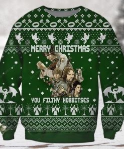 Merry Xmas You Filthy Hobbitses Ugly Christmas Sweater 3D Shirt