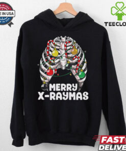 Merry Xraymas Creepy Christmas Ribcage Skeleton Xmas shirt