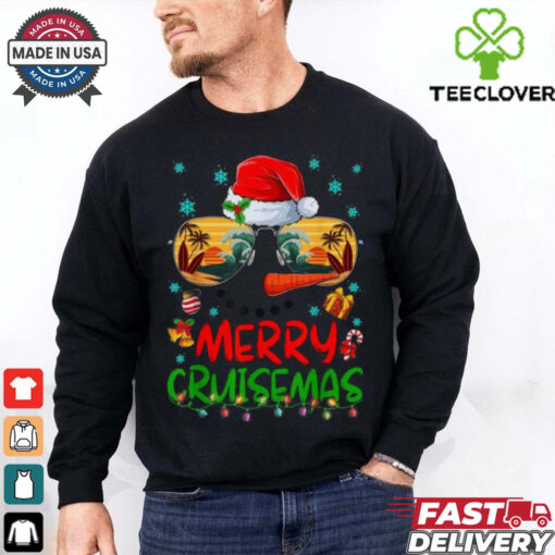 Merry cruisemas 2024 snowman face cruise squad Christmas T shirt