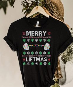 Merry liftmas gym workout fitness 2023 ugly Christmas shirt