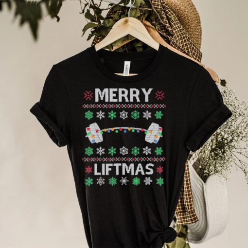 Merry liftmas gym workout fitness 2023 ugly Christmas hoodie, sweater, longsleeve, shirt v-neck, t-shirt