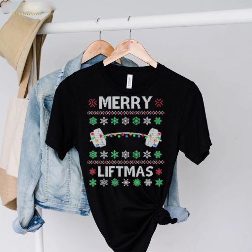 Merry liftmas gym workout fitness 2023 ugly Christmas hoodie, sweater, longsleeve, shirt v-neck, t-shirt