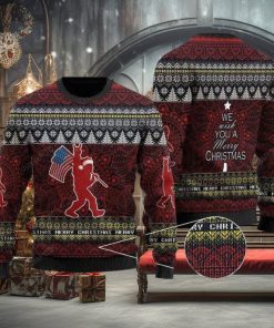 Mery Christmas Bigfoot Ugly Christmas Sweater Perfect Holiday Gift