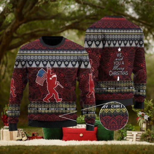 Mery Christmas Bigfoot Ugly Christmas Sweater Perfect Holiday Gift
