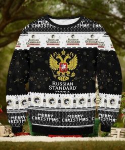 Mery Christmas Russian Standard Vodka Ugly Christmas Sweater Impressive Gift For Men And Women