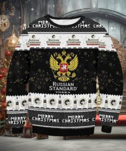 Mery Christmas Russian Standard Vodka Ugly Christmas Sweater Impressive Gift For Men And Women