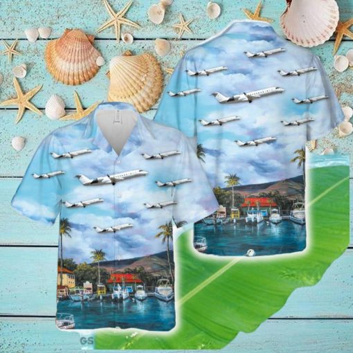 Mesa Airlines Bombardier CRJ 200LR Hawaiian Shirt