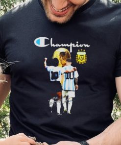 Messi And Maradona World Cup Champion 2022 Signatures Shirt