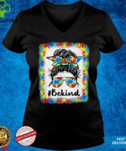 Messy Bun Be Kind Autism Awareness Women Girls Mom Gifts T Shirt 2 Messy Bun Be Kind Autism Awareness Women Girls Mom Gifts T Shirt