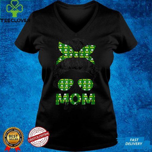 Messy Bun Best Mom By Par Golf Sport Lover Happy Mothers Day T Shirt