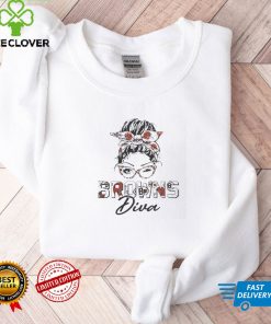Messy Bun Girl Cleveland Browns Diva Shirt