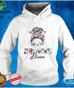 Messy Bun Girl Cleveland Browns Diva Shirt