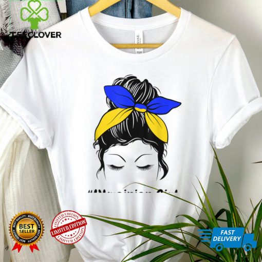 Messy Bun Ukraine Ukrainian Girl #Ukrainian Girl T Shirt