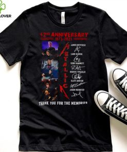 Metallica 42ND Anniversary 1973 2023 thank You for the memories signatures hoodie, sweater, longsleeve, shirt v-neck, t-shirt