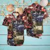 Flamingo Skull Flame 3D Hawaiian Shirt Style Gift